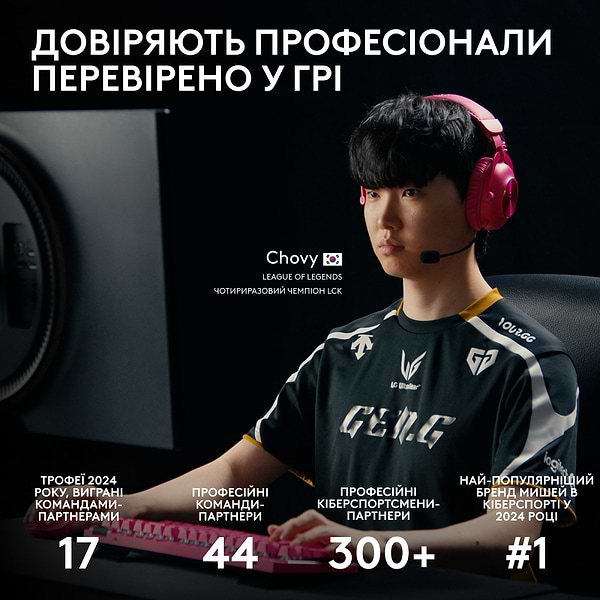 Фото - Миша бездротова ігрова Logitech G Pro X Superlight 2 LightSpeed Black (910-006630)