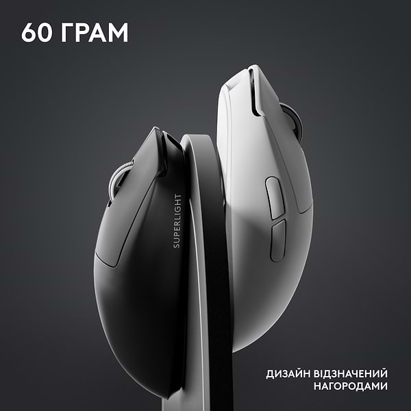 Фото - Миша бездротова ігрова Logitech G Pro X Superlight 2 LightSpeed Black (910-006630)