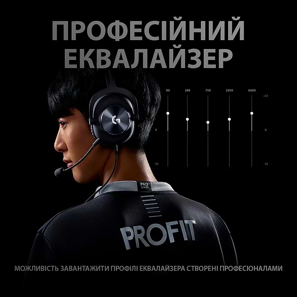 Фото - Гарнитура проводная игровая Logitech Pro X Gaming Black (981-000818)