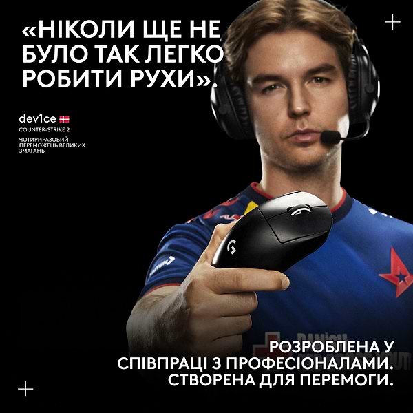 Фото - Мышь беспроводная игровая Logitech G Pro X Superlight 2 DEX LightSpeed White (910-007365)