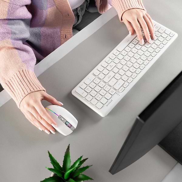 Фото - Мышь беспроводная игровая Proove Comet White (WMCM00022002)