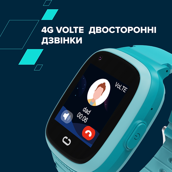 Фото - Детские часы Canyon Sunny KW-48 Video 4G GPS Games Music Blue (CNE-KW48BL)