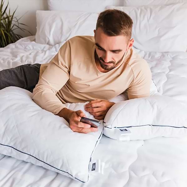 Фото - Подушка стандартна MirSon шовкова Eco 0533 м'яка 50x70 см (2200000135148)