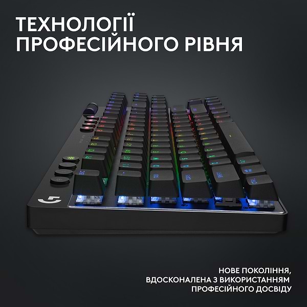 Фото - Клавиатура беспроводная игровая Logitech G Pro X TKL LightSpeed Black (920-012136)