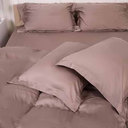 Простирадло двоспальне MirSon Imperial Tencel №08 Beige 180х200 см (2200010756548)