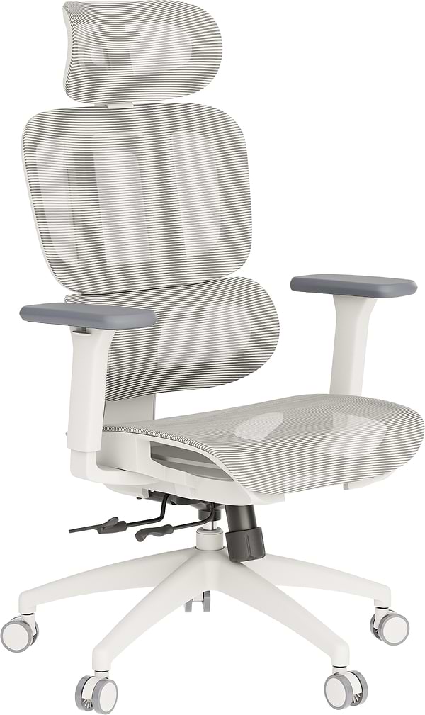 Фото - Крісло офісне OfficePro Skyline (OC680-W-LG-LG) White/Light Gray