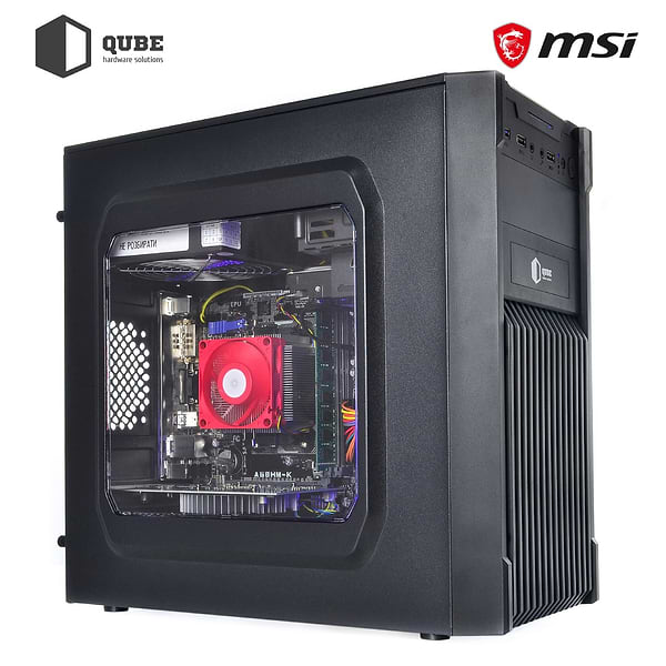 Фото - Системний блок QUBE QB Athlon 3000G RX 550 4GB 164 (Athlon3000GRX 5504GB1611)
