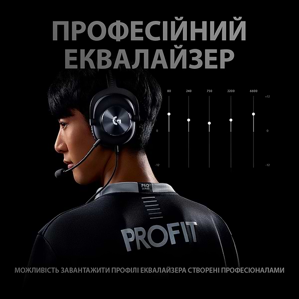 Фото - Гарнитура проводная игровая Logitech G PRO X Gaming Headset Black USB Stand (991-000358)