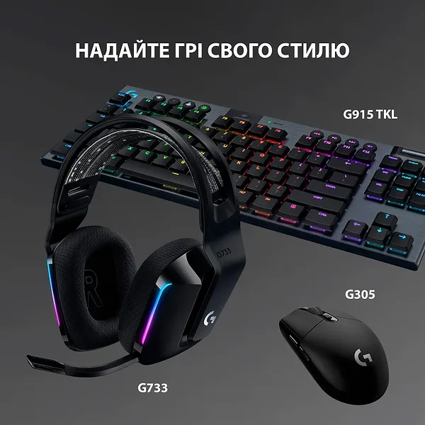 Фото - Гарнитура беспроводная игровая Logitech G733 Black (981-000864)