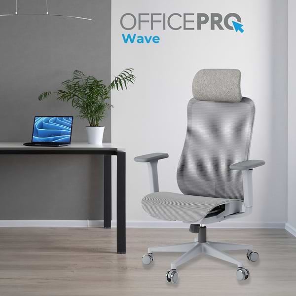 Фото - Крісло офісне OfficePro Wave (OC670-G-G-G) Gray