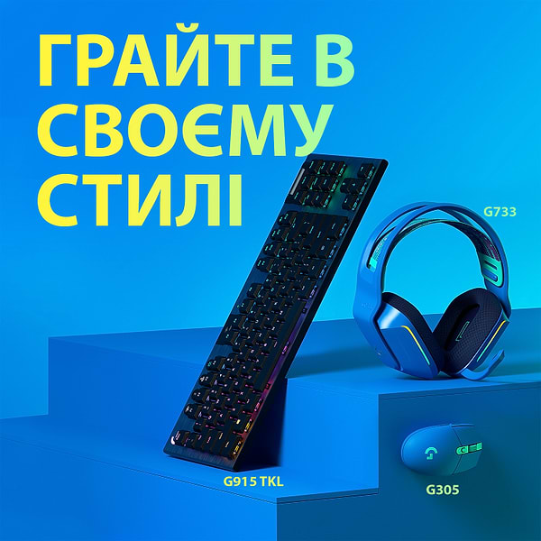 Фото - Миша бездротова ігрова Logitech G305 Lightspeed Blue (910-006014)