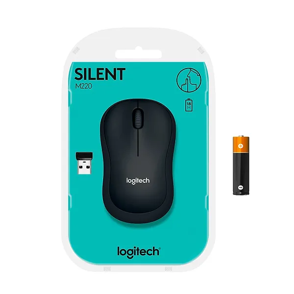 Фото - Миша бездротова Logitech M220 Silent Charcoal USB (910-004878)
