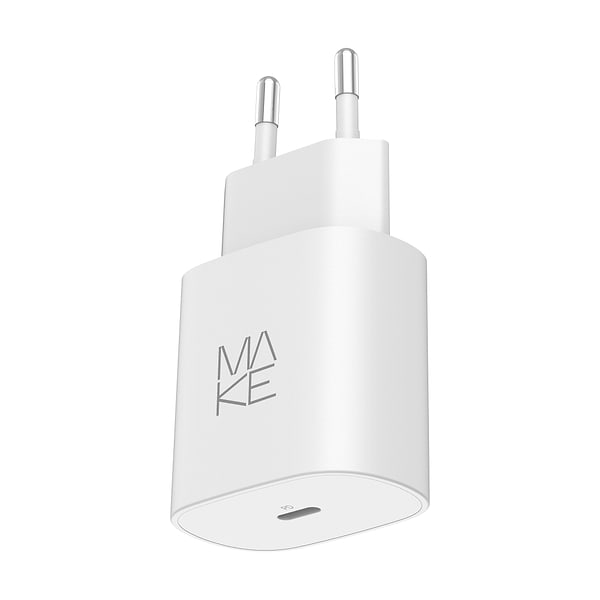 Фото - Сетевое зарядное устройство MAKE 25W GaN PD White (MCW-2511WH)