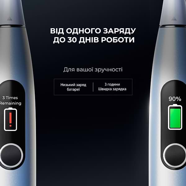 Фото - Уценка - Зубная щетка электрическая Oclean X Pro Digital Electric Toothbrush Glamour Silver (6970810552560)