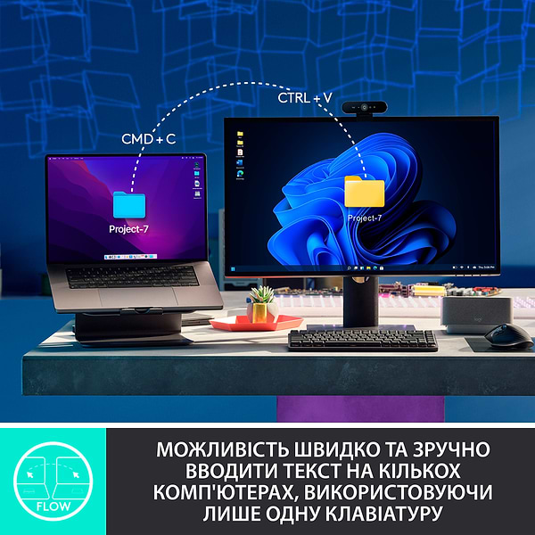 Фото - Клавіатура бездротова Logitech MX Mechanical Mini Illuminated BT Clicky Graphite UA (920-010782)