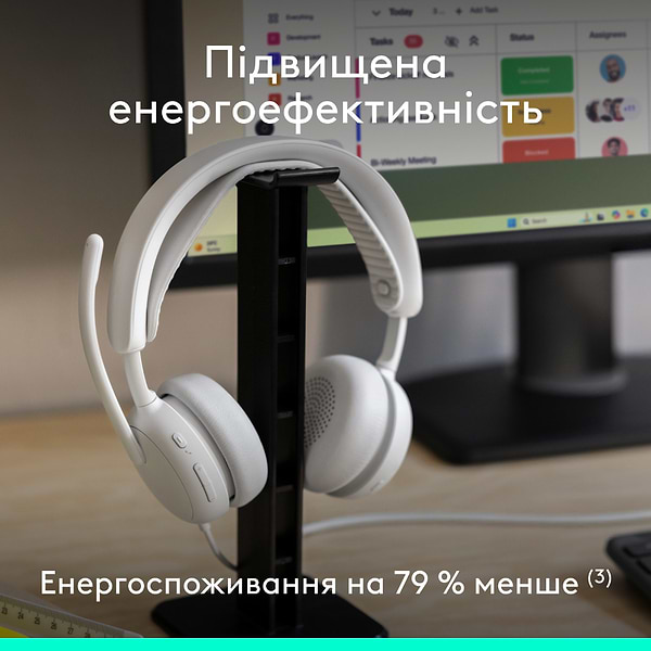 Фото - Гарнитура проводная Logitech Zone Wired 2 USB White (981-001621)