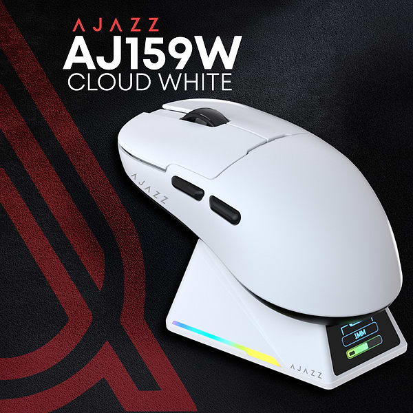Фото - Мышь беспроводная игровая Ajazz AJ159 APEX White (AJM159-A-W)