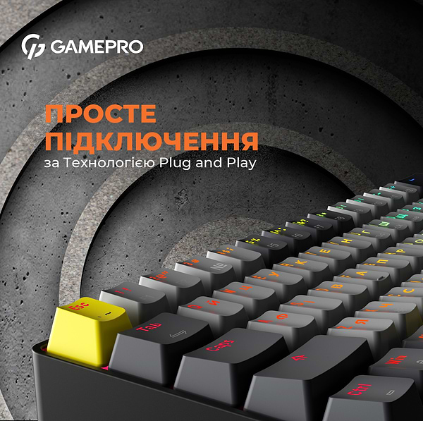 Фото - Клавиатура беспроводная игровая GamePro MK130G Pro