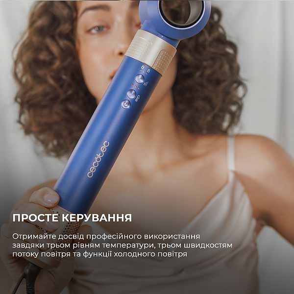 Фото - Стайлер Cecotec Bamba CeramicCare 14in1 AirGlam Blue (CCTC-00253)