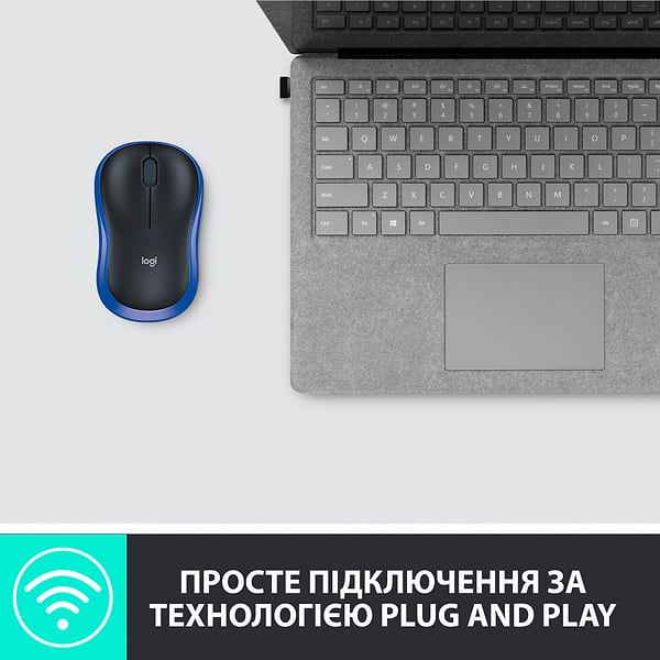 Фото - Мышь беспроводная Logitech M185 WL Blue 910-002239