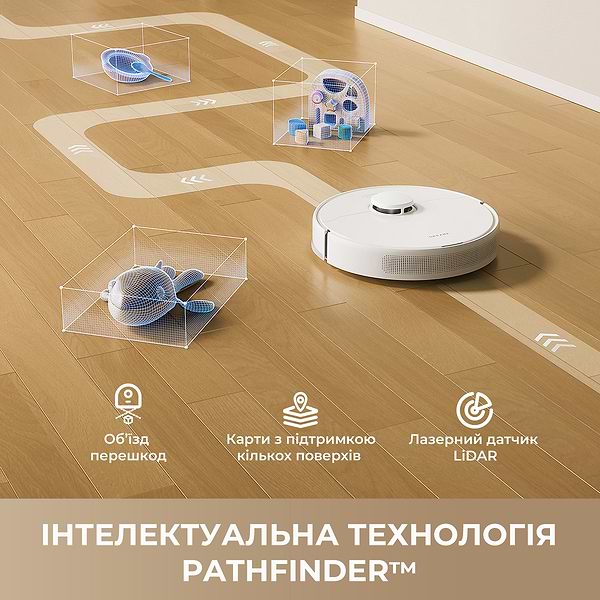 Фото - Робот-пилосос миючий Dreame Bot F10 White (RLF11SA)