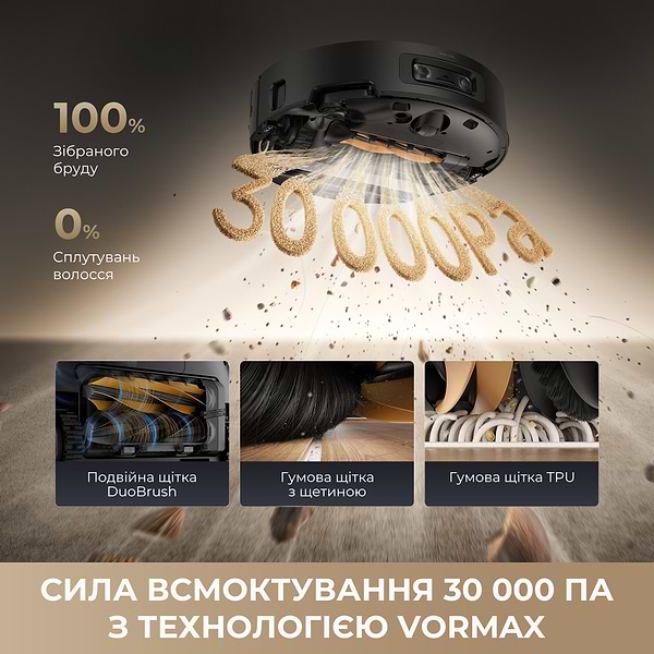 Фото - Робот-пилосос миючий Dreame Aqua 10 Ultra Roller Complete Black (RLH71DE-1-BL)