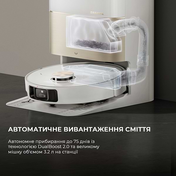 Фото - Уценка - Робот-пылесос моющий Dreame X40 Ultra White
