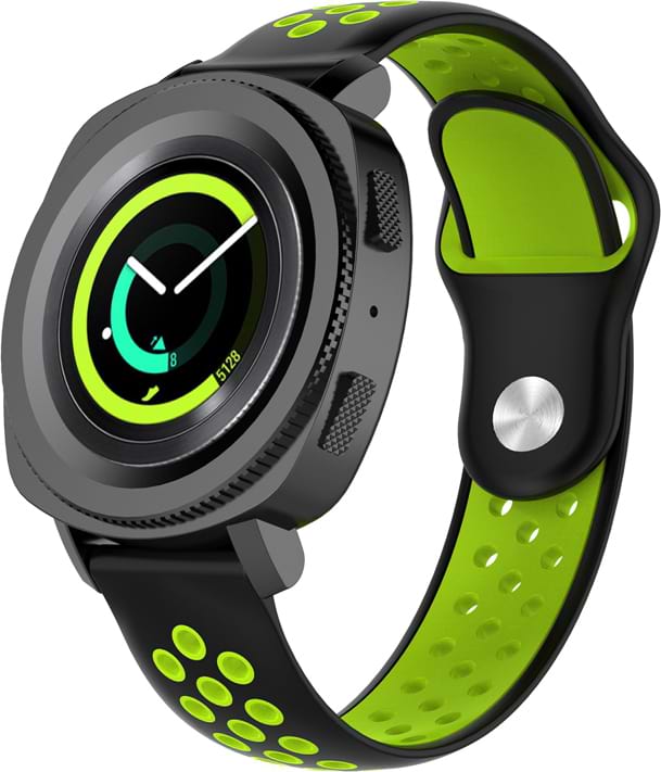 Ремешок для смарт-часов BeCover Nike Style for Amazfit Stratos 1/2/2S/3/GTR 2/GTR 47mm/GTR Lite 47mm/Nexo/Pace Black-Yellow (705814)