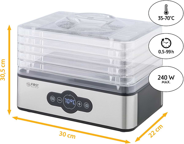 Фото - Сушарка для фруктів та овочів First FA-5126-6