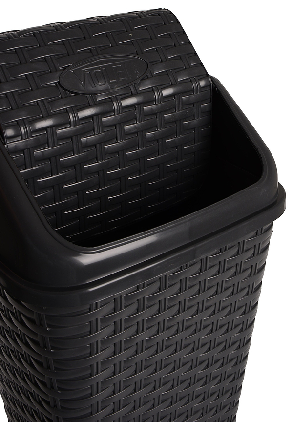 Фото - Корзина для мусора VIOLET HOUSE 0752 Роттанг ANTRASIT з/кр 10 л