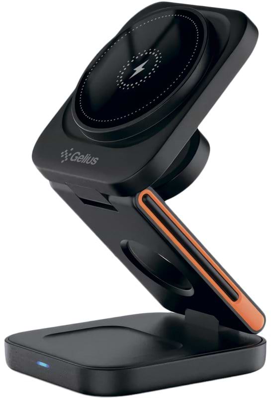 Фото - Беспроводное зарядное устройство Gelius Gravico 3in1 GP-WC014 15W Black (100990)