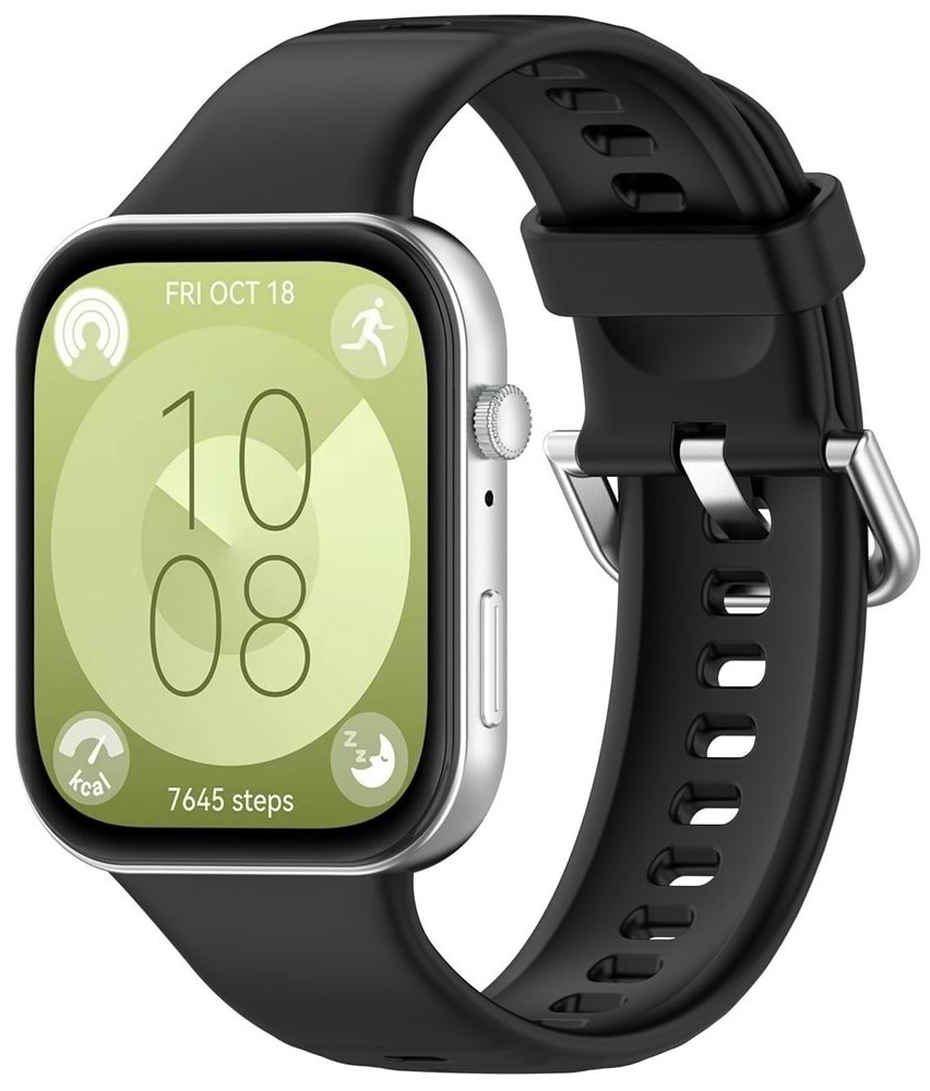 Ремешок для смарт-часов BeCover for Huawei Watch Fit 3 / Fit 4 / Fit 4 Pro Black (714106) - Фото 1