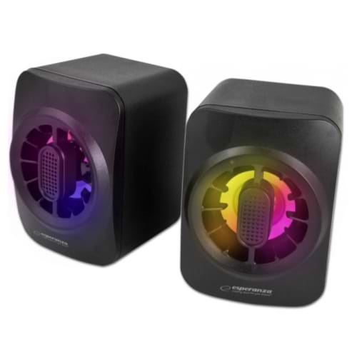 Компьютерная акустика компактная 2.0 Esperanza Led Rainbow Sakara (EGS104) Sakara - Фото 1
