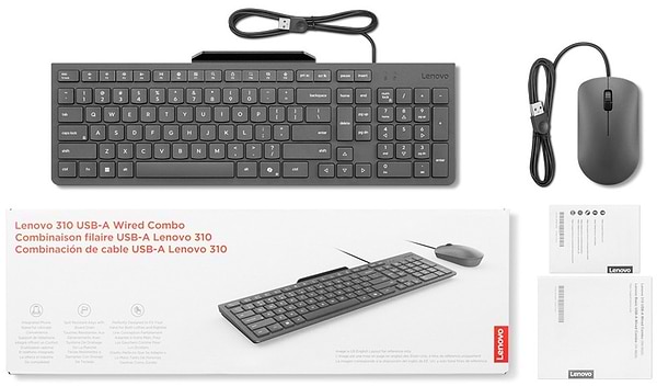 Фото - Клавіатура+миша Lenovo 310 USB-A Wired Combo UA (GX31R09776)