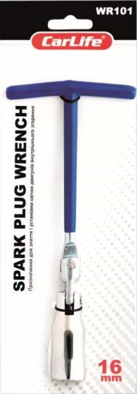 Ключ свічковий CarLife 16 мм (WR101)