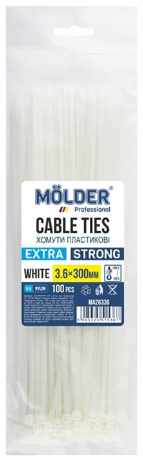 Набор хомутов Molder 3,6x300 (MA26330)