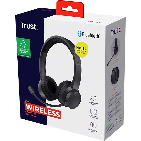 Фото - Гарнитура беспроводная Trust Ayda Wireless ENC headset - Black Ayda Wireless ENC Black (25463)