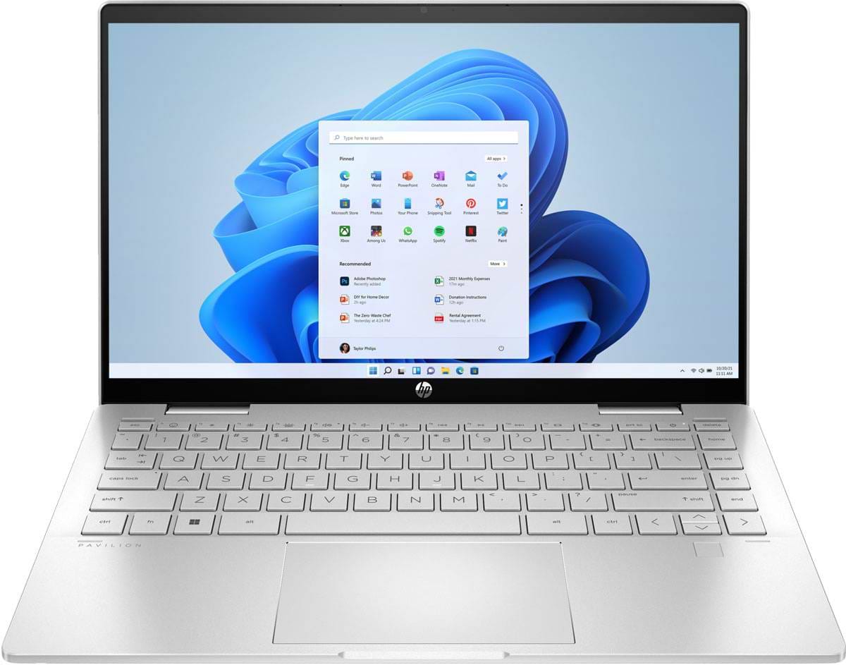 Ноутбук HP Pavilion x360 14-ek2012ua (A0NB5EA) Natural Silver - Фото 1