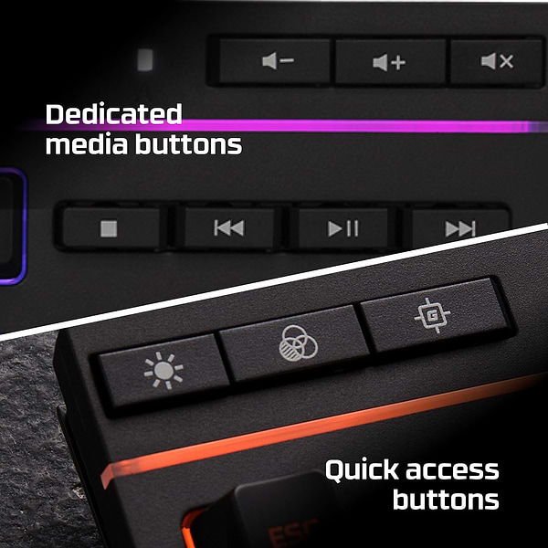 Фото - Клавіатура дротова ігрова HyperX Alloy Core RGB Black UA USB (4P4F5AA)