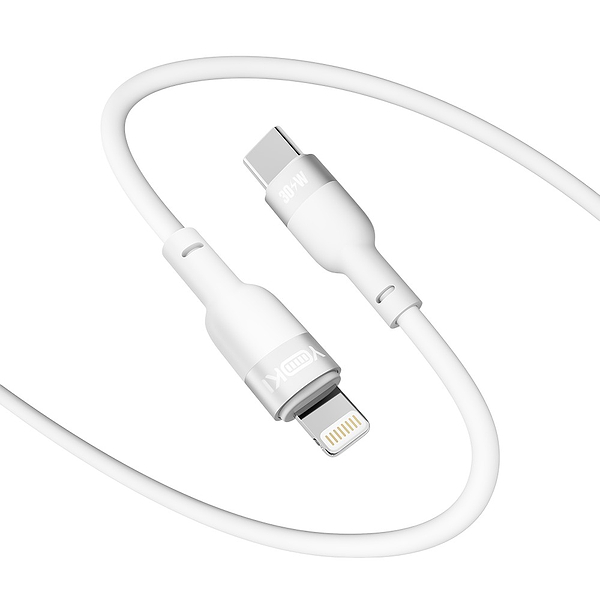 Фото - Кабель синхронізації даних YOKI SILICONE Type-C to Lightning 30W 1.2m White (YK-SI50)