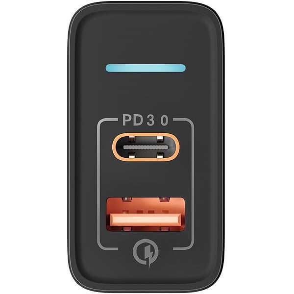 Фото - Сетевое зарядное устройство YOKI Led Series QC 33W Black (YK-33PD)