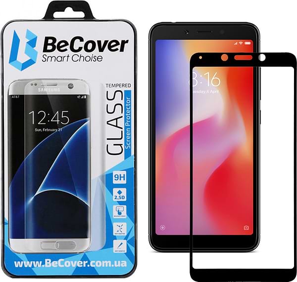 Фото - Захисне скло для смартфону BeCover Xiaomi Redmi 6/6A Black (702442)