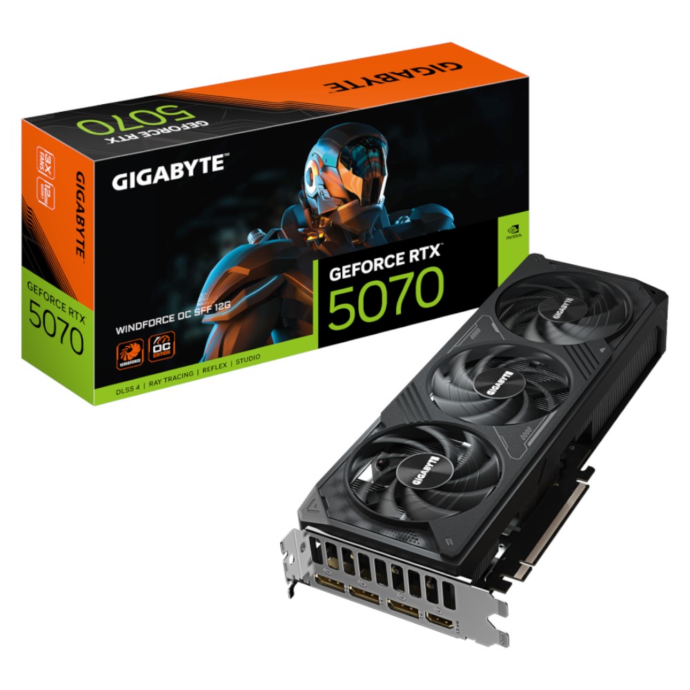 Відеокарта Gigabyte PCI-Ex GeForce RTX 5070 Windforce OC 12GB GDDR7 192bit (GV-N5070WF3OC-12GD)