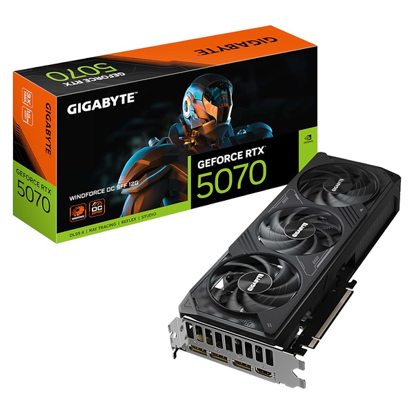 Фото - Відеокарта Gigabyte PCI-Ex GeForce RTX 5070 Windforce OC 12GB GDDR7 192bit (GV-N5070WF3OC-12GD)