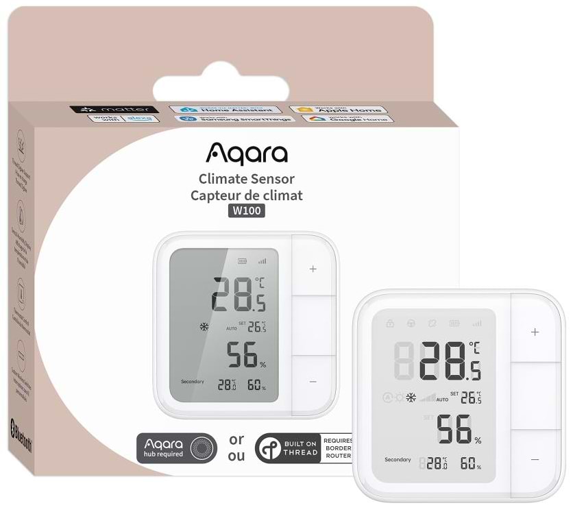 Бездротовий датчик температури і вологості повітря Aqara W100 (TH-S04D) - Фото 1