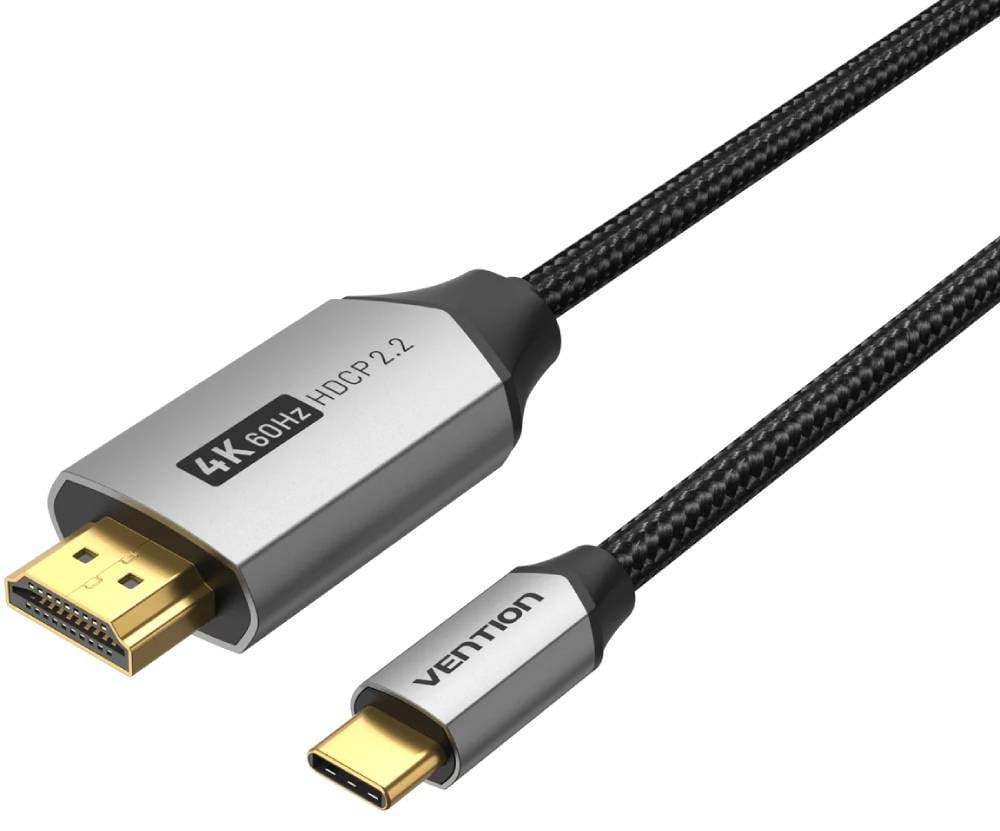 Кабель синхронизации данных Vention USB 3.1 Type-C M - HDMI M, 1.5m 4K 60 Гц (CRBBG)
