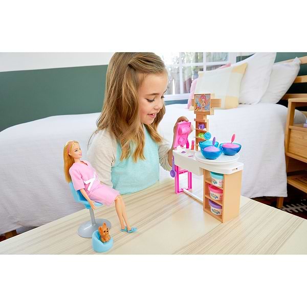 Фото - Ігровий набір Barbie СПА догляд за шкірою (GJR84)
