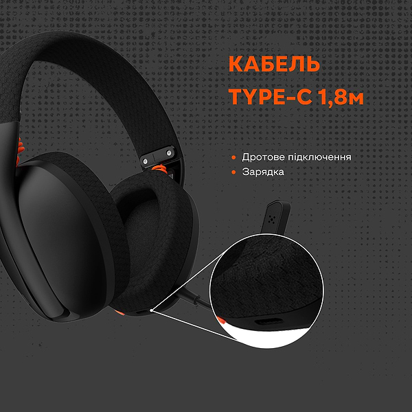 Фото - Гарнітура бездротова ігрова Canyon Ego GH-13 Wireless Gaming 7.1 Black (CND-SGHS13B)