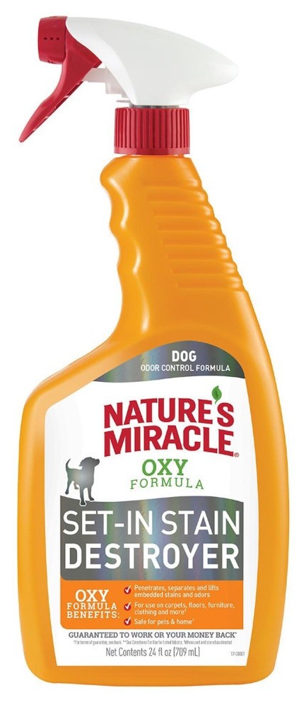Засіб для видалення плям для тварин 8in1 Nature's Miracle Dog Orange Oxy Spray 709 мл (18065981721)