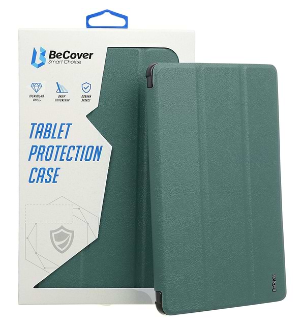 Фото - Чохол для планшета BeCover Smart Case for Samsung Galaxy Tab S9 (SM-X710/SM-X716)/S9 FE (SM-X510/SM-X516B) 11.0'' Dark Green (710410)